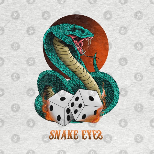 SNAKE EYES DICE by AWANG ART STUDIO